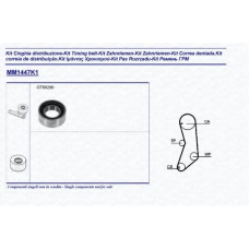 341314471101 MAGNETI MARELLI Комплект ремня грм