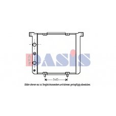 080080N AKS DASIS Радиатор, охлаждение двигателя