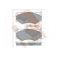 RB0814 R BRAKE Комплект тормозных колодок, дисковый тормоз