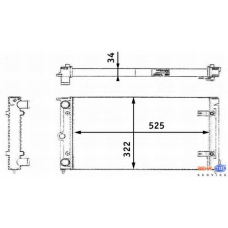 8MK 376 713-461 HELLA Радиатор, охлаждение двигателя