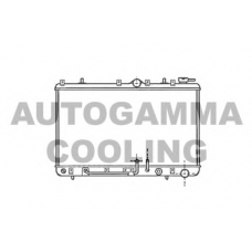 101204 AUTOGAMMA Радиатор, охлаждение двигателя