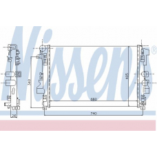 62572 NISSENS Радиатор, охлаждение двигателя