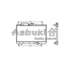 M553-04 ASHUKI Радиатор, охлаждение двигателя