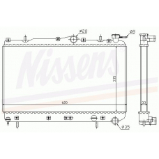 62294 NISSENS Радиатор, охлаждение двигателя
