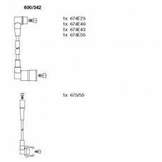 600/342 BREMI Комплект проводов зажигания