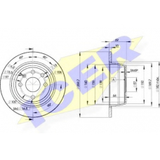 78BD9041-2 ICER Тормозной диск