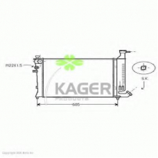 31-0855 KAGER Радиатор, охлаждение двигателя