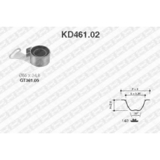 KD461.02 SNR Комплект ремня грм