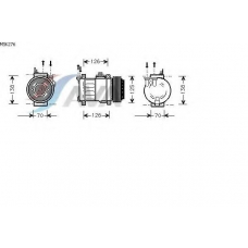 MSK276 AVA Компрессор, кондиционер