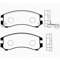 J PA-135AF JAPANPARTS Комплект тормозных колодок, дисковый тормоз