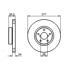 0 986 479 147 BOSCH Тормозной диск