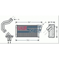 0992201 KUHLER SCHNEIDER Теплообменник, отопление салона