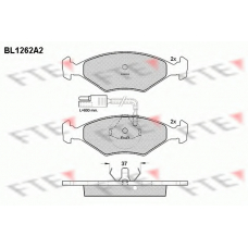 BL1262A2 FTE Комплект тормозных колодок, дисковый тормоз
