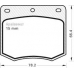 119 MGA Комплект тормозных колодок, дисковый тормоз