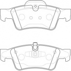 FD7209A NECTO Комплект тормозных колодок, дисковый тормоз