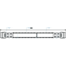 HOS3684 APEC Тормозной шланг