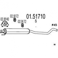 01.51710 MTS Средний глушитель выхлопных газов