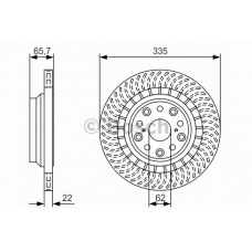 0 986 479 T34 BOSCH Тормозной диск