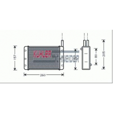 1190901 KUHLER SCHNEIDER Теплообменник, отопление салона