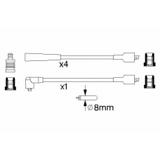 0 986 356 868 BOSCH Комплект проводов зажигания