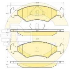 6131782 GIRLING Комплект тормозных колодок, дисковый тормоз