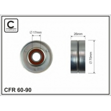 60-90 CAFFARO Натяжной ролик, поликлиновой  ремень