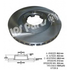 IBT-1990 IPS Parts Тормозной диск