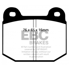 DP197 EBC Brakes Колодки тормозные