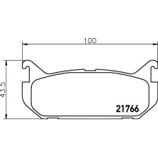 8DB 355 016-711 HELLA PAGID Комплект тормозных колодок, дисковый тормоз