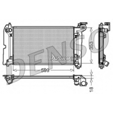 DRM50011 DENSO Радиатор, охлаждение двигателя