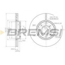 DBB520V BREMSI Тормозной диск