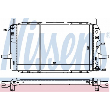 622241 NISSENS Радиатор, охлаждение двигателя