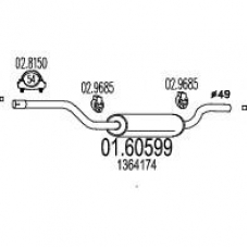 01.60599 MTS Глушитель выхлопных газов конечный