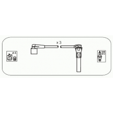 RVS26 JANMOR Комплект проводов зажигания