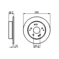 0 986 479 225 BOSCH Тормозной диск