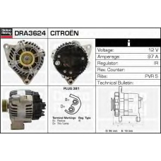 DRA3624 DELCO REMY Генератор