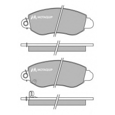 LVXL644 MOTAQUIP Комплект тормозных колодок, дисковый тормоз
