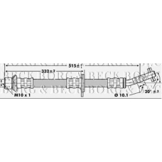 BBH6749 BORG & BECK Тормозной шланг