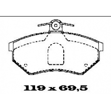 BL1034B3 FTE Комплект тормозных колодок, дисковый тормоз