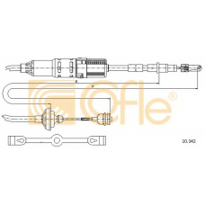 10.342 COFLE Трос, управление сцеплением