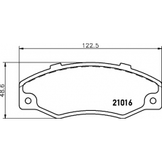 8DB 355 018-971 HELLA PAGID Комплект тормозных колодок, дисковый тормоз