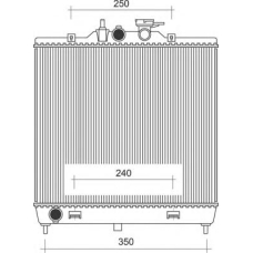 350213110800 MAGNETI MARELLI Радиатор, охлаждение двигателя