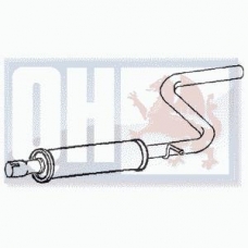 VW669C KLARIUS Средний глушитель выхлопных газов