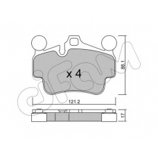 822-892-0 CIFAM Комплект тормозных колодок, дисковый тормоз