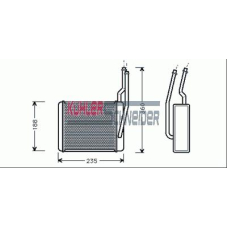 1892901 KUHLER SCHNEIDER Теплообменник, отопление салона