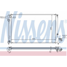 63739A NISSENS Радиатор, охлаждение двигателя