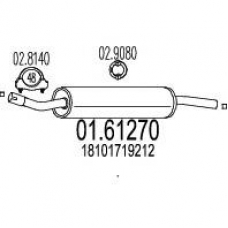 01.61270 MTS Глушитель выхлопных газов конечный