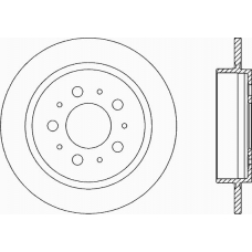 BDA1612.10 OPEN PARTS Тормозной диск