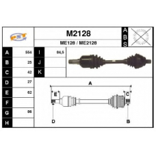 M2128 SNRA Приводной вал