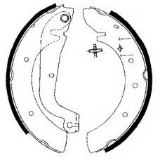 8DB 355 001-451 HELLA PAGID Комплект тормозных колодок